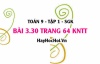 Bài 3.30 Toán 9 tập 1 SGK Kết nối tri thức